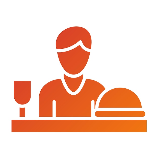 Diseño vectorial Estilo de icono de comida compulsiva