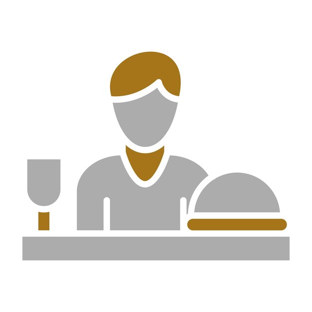 Diseño vectorial Estilo de icono de comida compulsiva