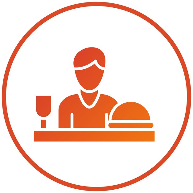 Diseño vectorial Estilo de icono de comida compulsiva