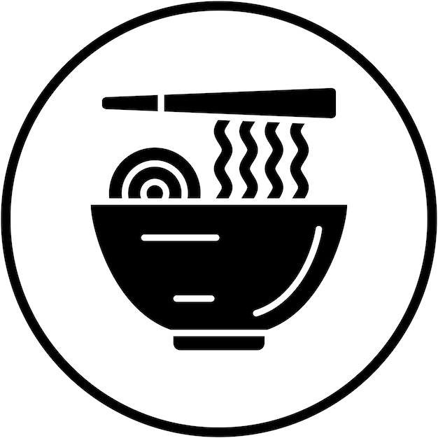 Diseño vectorial Estilo de icono de comida japonesa