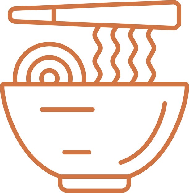 Diseño vectorial Estilo de icono de comida japonesa