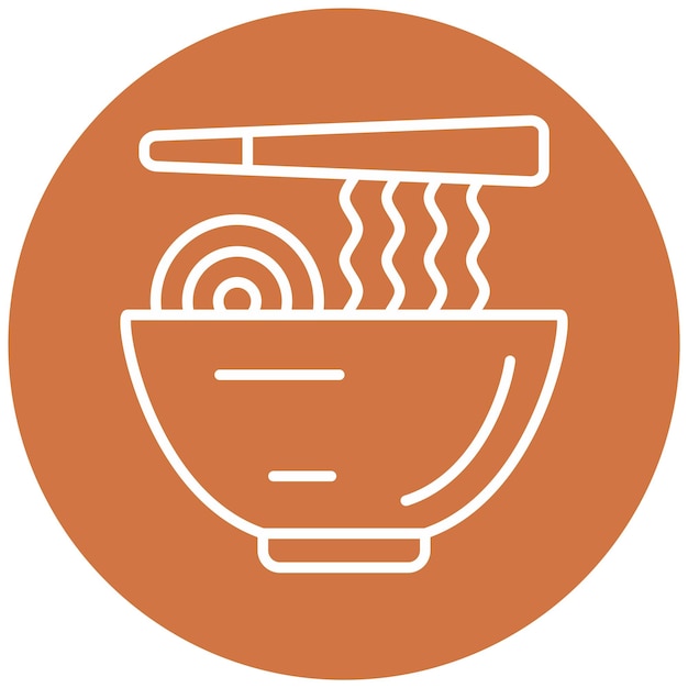 Diseño vectorial Estilo de icono de comida japonesa