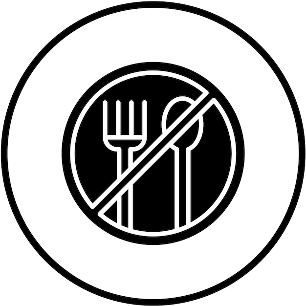 Diseño vectorial sin estilo de icono de comida