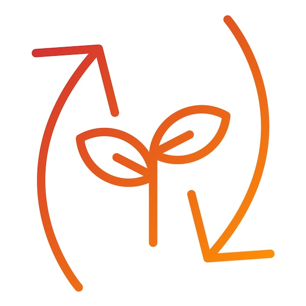 Diseño vectorial Estilo de icono de compost