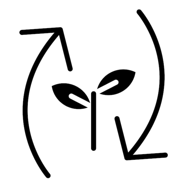 Diseño vectorial Estilo de icono de compost