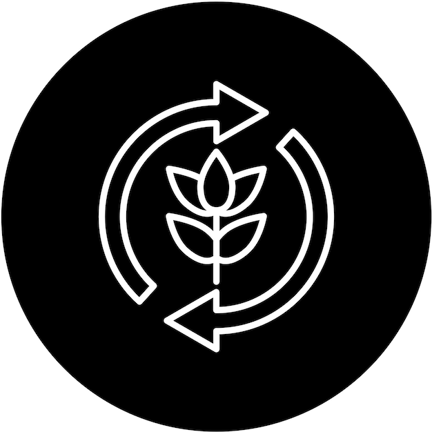 Diseño vectorial Estilo del icono de compostaje