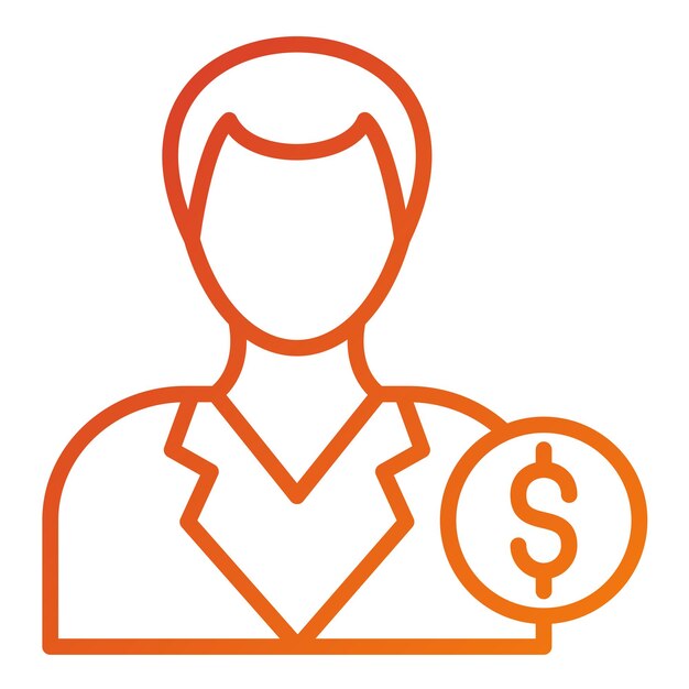 Diseño vectorial Estilo del icono del comprador