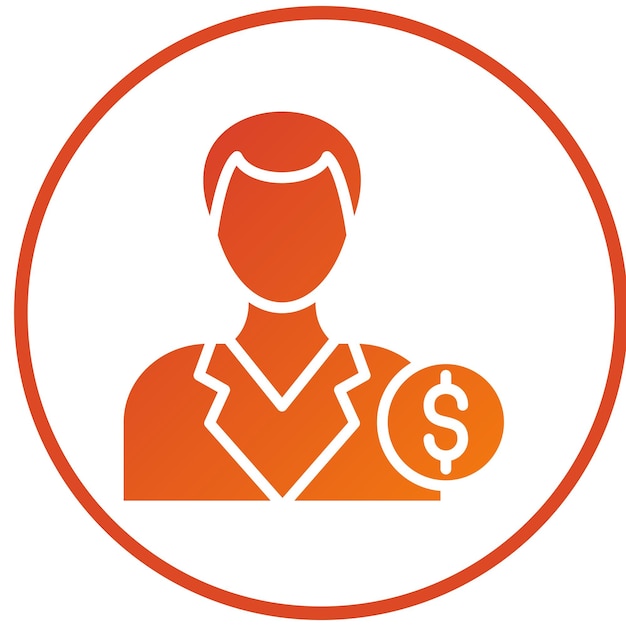 Diseño vectorial Estilo del icono del comprador