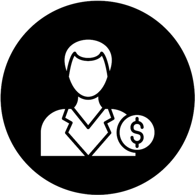 Diseño vectorial Estilo del icono del comprador