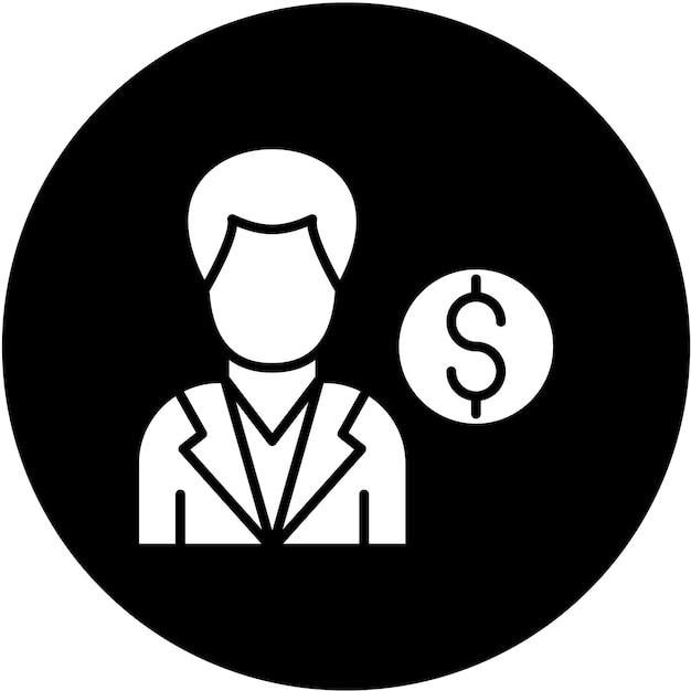 Diseño vectorial Estilo del icono del comprador