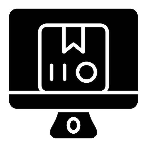 Diseño vectorial Estilo de icono de compras en línea