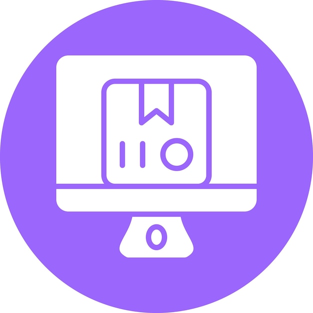 Diseño vectorial Estilo de icono de compras en línea