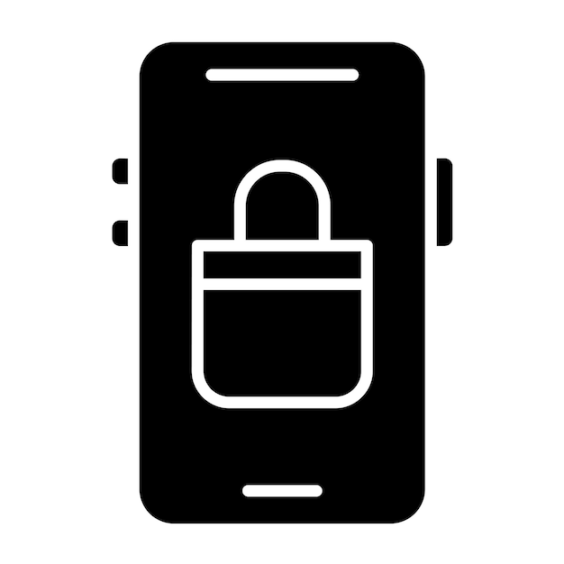 Diseño vectorial Estilo de icono de compras móviles