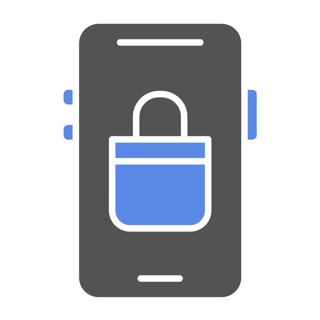Diseño vectorial Estilo de icono de compras móviles