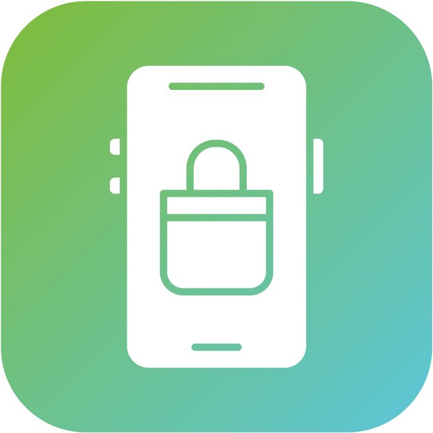Diseño vectorial Estilo de icono de compras móviles