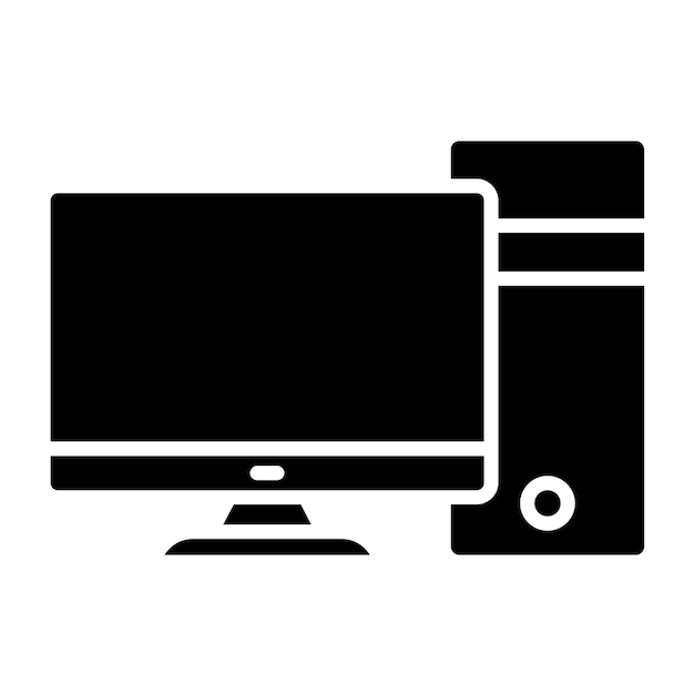 Diseño vectorial Estilo de icono de computadora