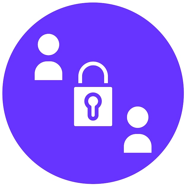 Diseño vectorial Estilo de icono de comunicación cifrada