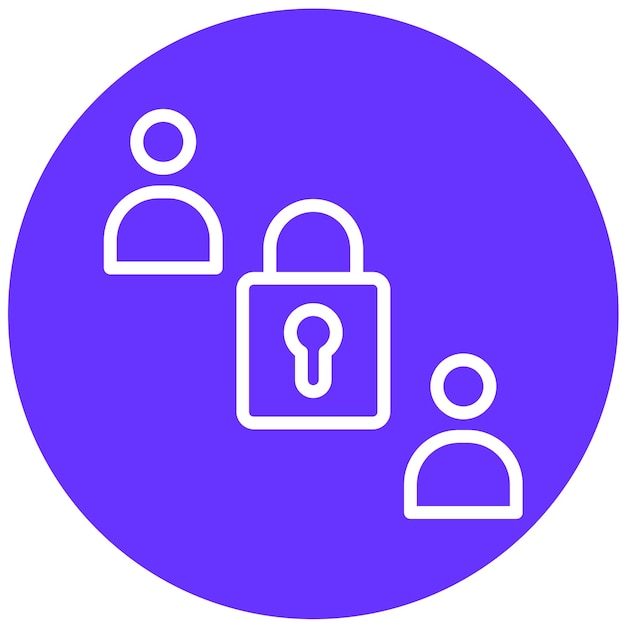 Diseño vectorial Estilo de icono de comunicación cifrada