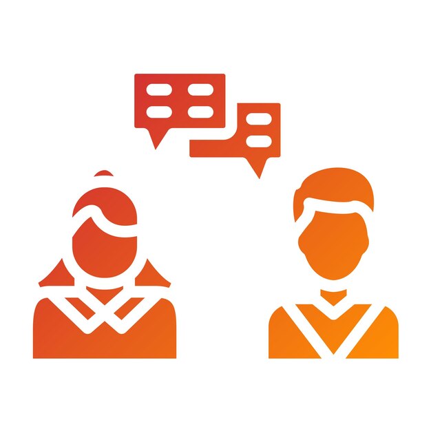 Diseño vectorial Estilo de icono de comunicaciones