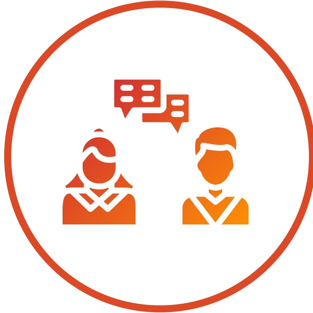 Diseño vectorial Estilo de icono de comunicaciones