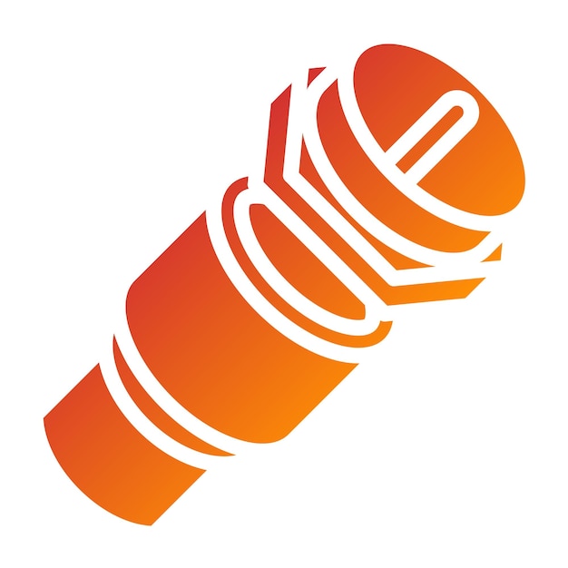 Diseño vectorial Estilo del icono del conector coaxial