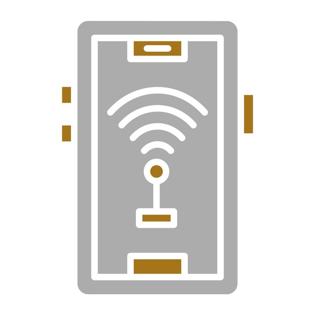 Diseño vectorial del estilo del icono de conexión Wi-Fi