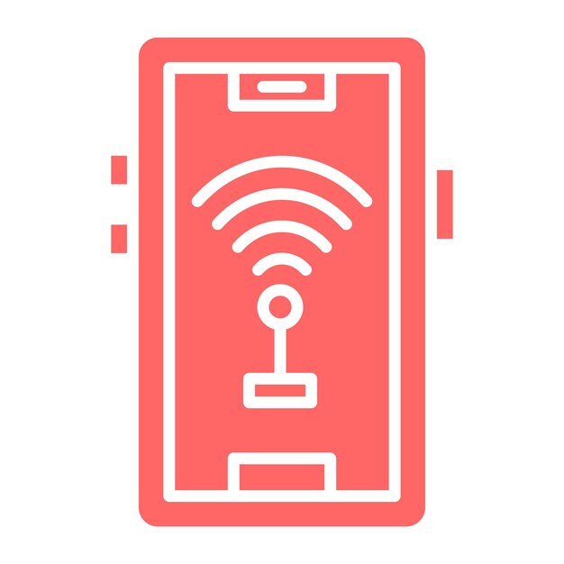 Diseño vectorial del estilo del icono de conexión Wi-Fi