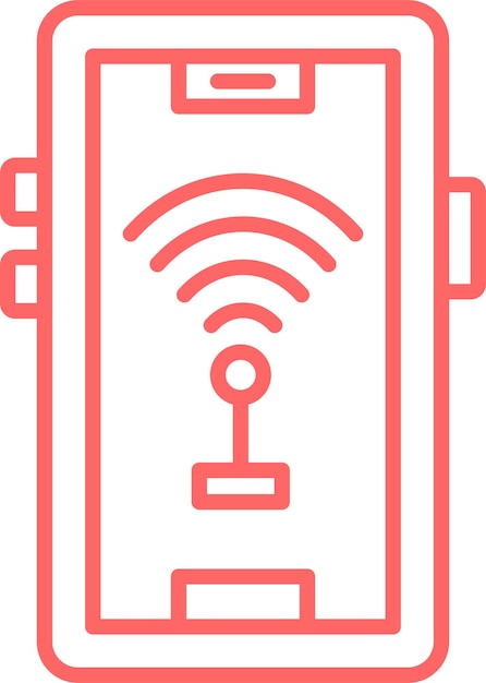 Diseño vectorial del estilo del icono de conexión Wi-Fi
