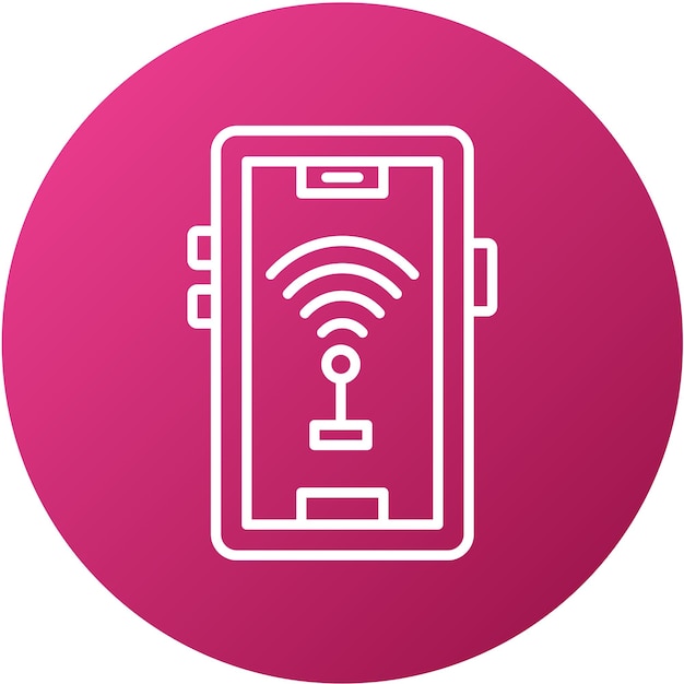Diseño vectorial del estilo del icono de conexión Wi-Fi