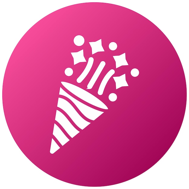 Diseño vectorial de estilo de icono de confeti