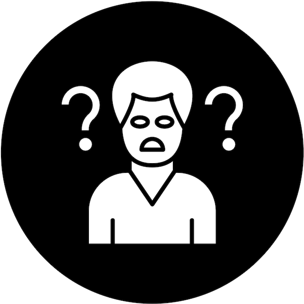 Diseño vectorial Estilo de icono confuso