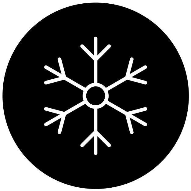 Diseño vectorial Estilo del icono de congelación de hielo