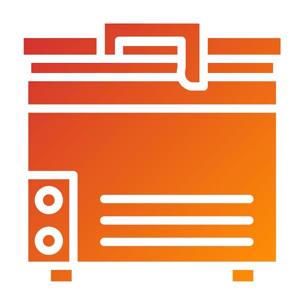 Diseño vectorial Estilo de icono de congelador compacto