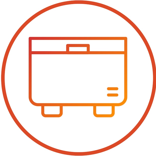 Diseño vectorial Estilo de icono de congelamiento de mate