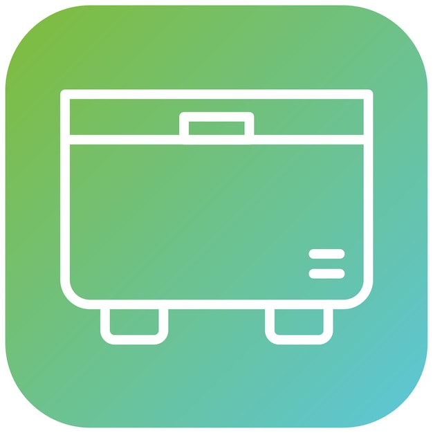Diseño vectorial Estilo de icono de congelamiento de mate