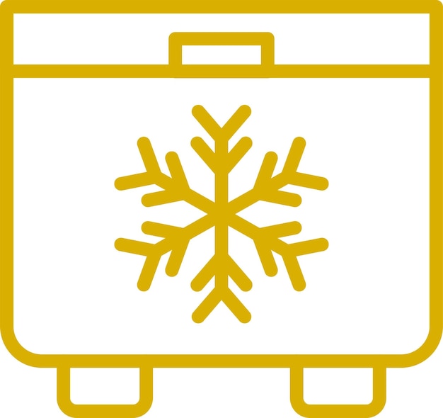 Diseño vectorial Estilo de icono de congelamiento de mate