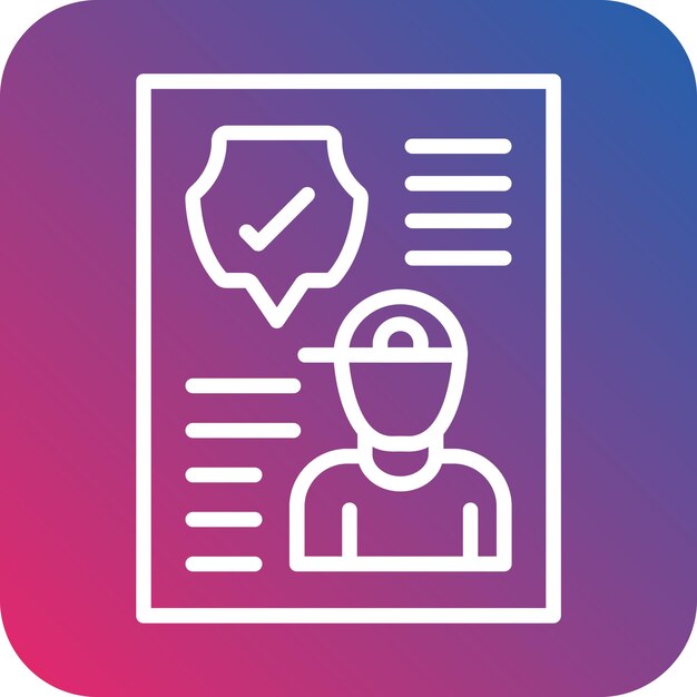 Diseño vectorial Estilo del icono de consentimiento infantil