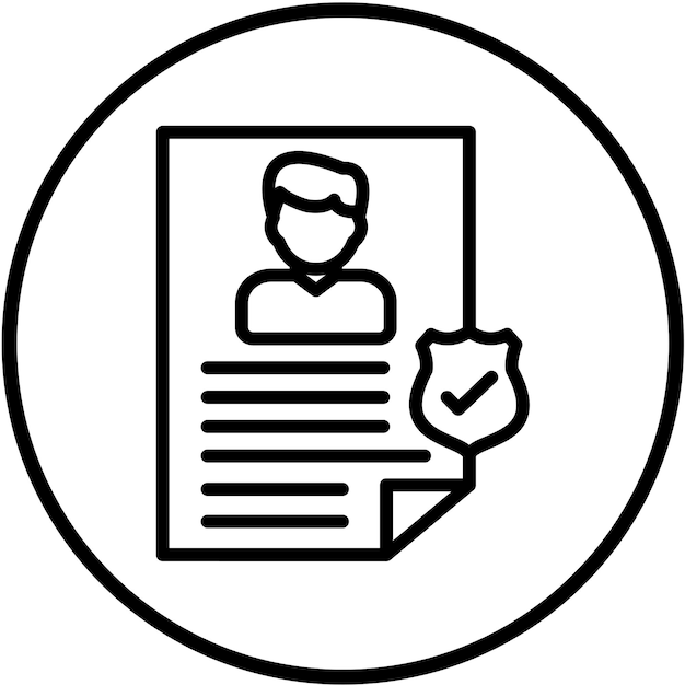 Diseño vectorial Estilo del icono de consentimiento infantil