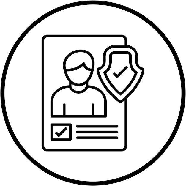 Diseño vectorial Estilo del icono de consentimiento infantil
