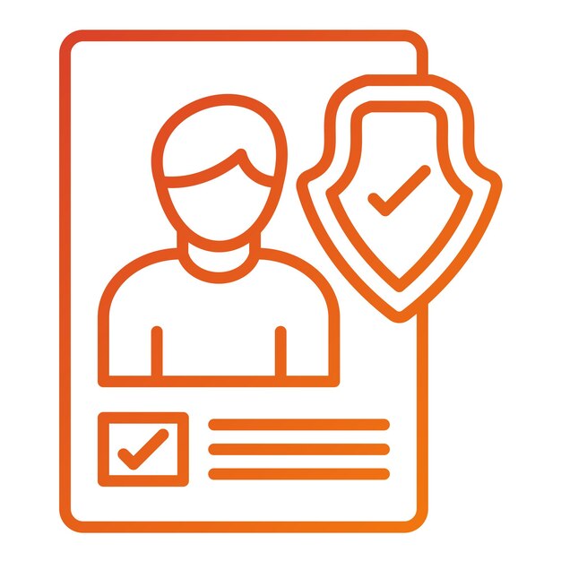Diseño vectorial Estilo del icono de consentimiento infantil