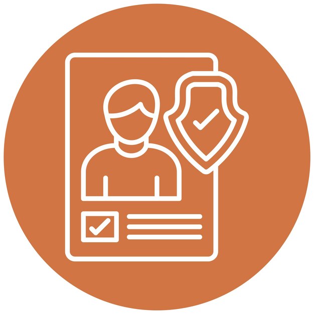 Diseño vectorial Estilo del icono de consentimiento infantil