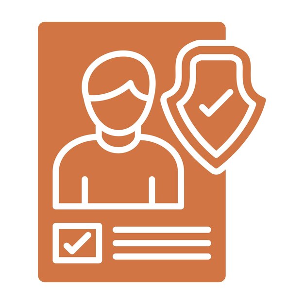 Diseño vectorial Estilo del icono de consentimiento infantil