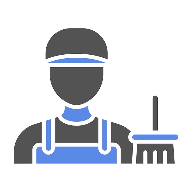 Diseño vectorial Estilo del icono del conserje