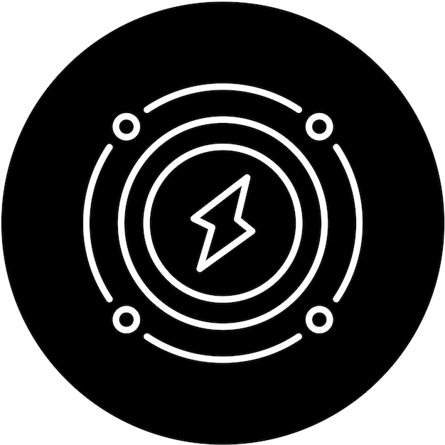 Diseño vectorial Estilo del icono de conservación de energía