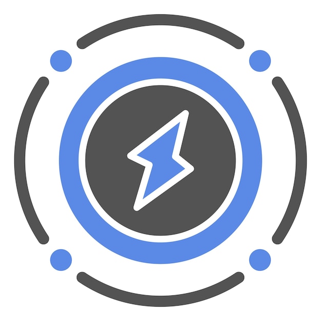Diseño vectorial Estilo del icono de conservación de energía