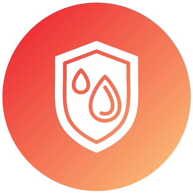 Diseño vectorial Estilo del icono de conservación del océano