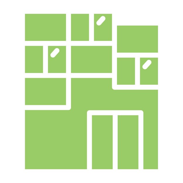 Diseño vectorial Estilo de icono de construcción modular