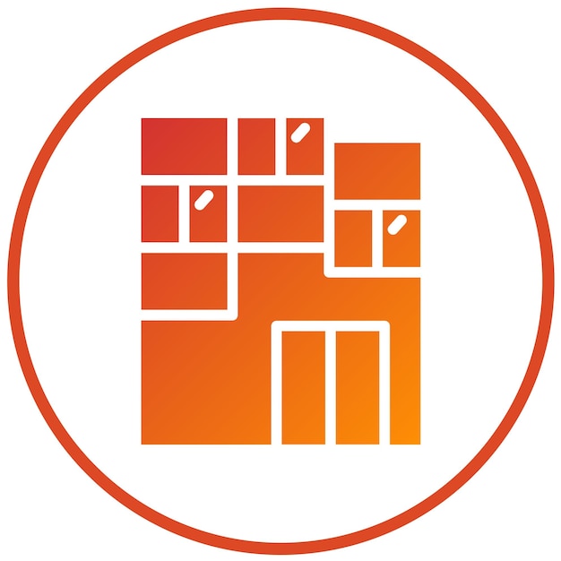 Diseño vectorial Estilo de icono de construcción modular