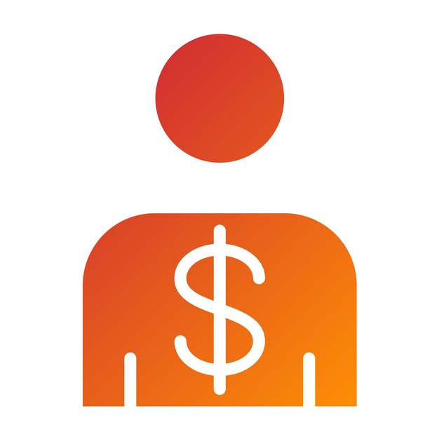 Diseño vectorial Estilo de icono de consumo