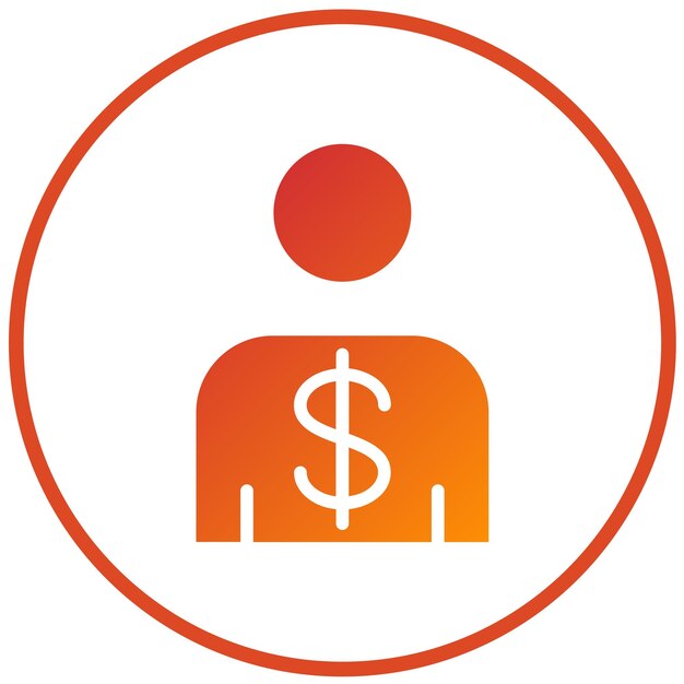 Diseño vectorial Estilo de icono de consumo